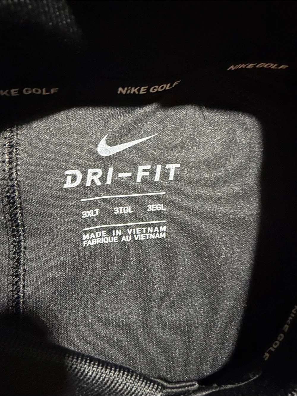 Nike Black Long-Sleeve Dri-FIT Polo
